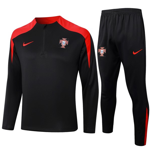 Sweatshirts Portugal 2024-2025 Schwarz Rote 3